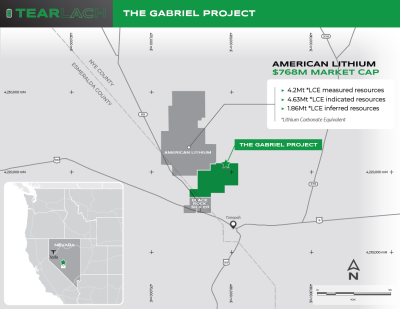 Tearlach Announces Significant Lithium grade increases up to 61.9% higher from drill assays duplicate samples at The Gabriel Project located in Tonopah, Nevada