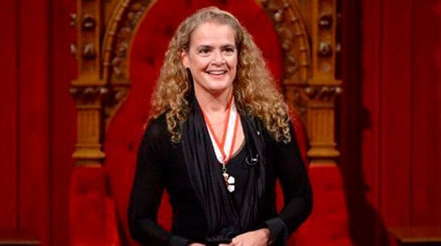 Julie Payette crossed the line