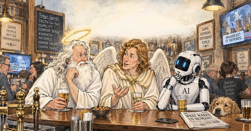 God, an Archangel, and AI walk into a bar …
